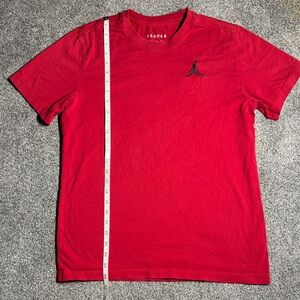 Men’s Jordan Red Short Sleeve T-Shirt with Black Jumpman Logo